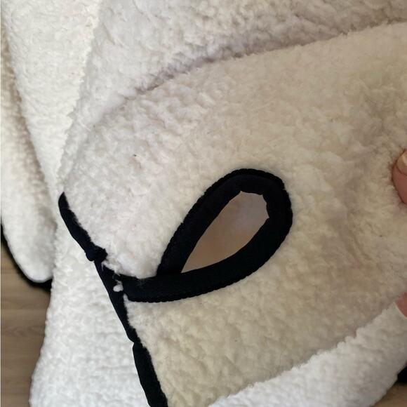 Tommy Hilfiger Women’s Faux Sherpa Pullover Half Zip Medium EUC - Picture 4 of 13